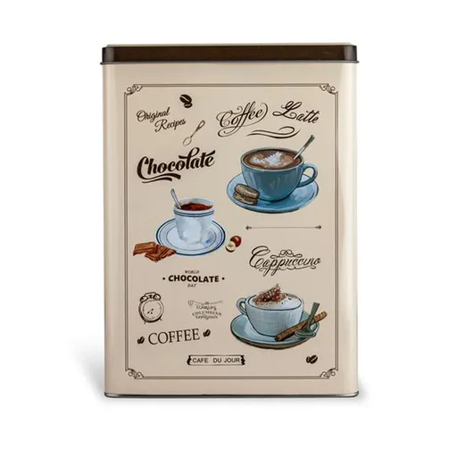 Plechová dóza TORO 18x10x25cm café bistro
