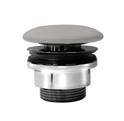 GSI umyvadlová výpust 5/4“, neuzavíratelná, keramická zátka, 5-65, tortora mat PVC05