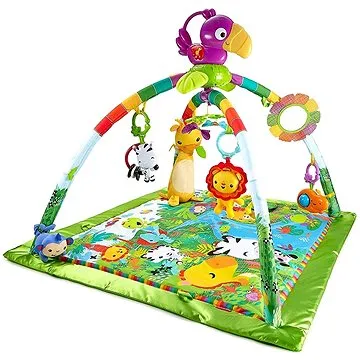 Fisher-Price Luxusní Hrací Dečka Rainforest s hrazdičkou (887961178197)