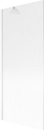 MEXEN/S Next vanová zástěna FIX 80 x 150, proužky, bílá 895-080-000-00-09-20