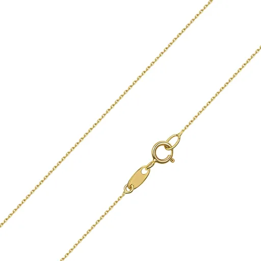 Zlatý řetízek 14K s oválnými články, 445 mm