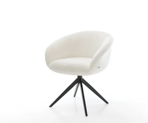 Jídelní židle Vinka-Flex s područkami bouclé měkký béžová