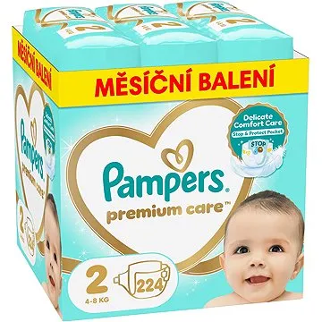 PAMPERS Premium Care vel. 2 (224 ks) (8006540855850)