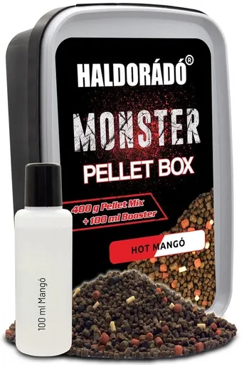 Haldorádó pelety monster pellet box 400 g 2 mm - hot mango