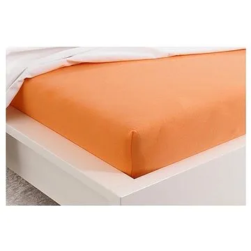 B.E.S. - Petrovice, s.r.o. Prostěradlo Jersey česaná bavlna MAKO - Lososová 140 - 160 × 200 (2-010-0403)