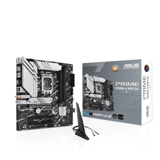 ASUS MB Sc LGA1700 PRIME B760M-A DDR4 CSM, Intel B760, 4xDDR4, 1xDP, 2xHDMI, mATX