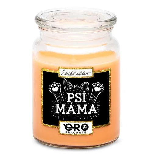 Svíčka Psí máma – tlapky (Vůně svíčky: Tropické ovoce)