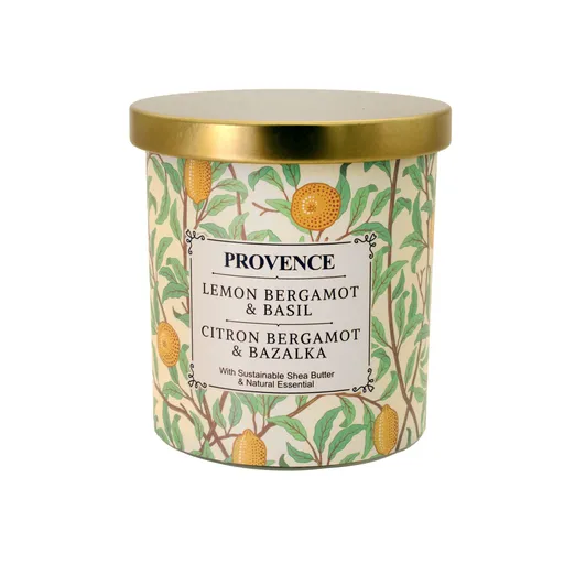 Vonná svíčka ve skle PROVENCE 30 hodin bergamot, bazalka
