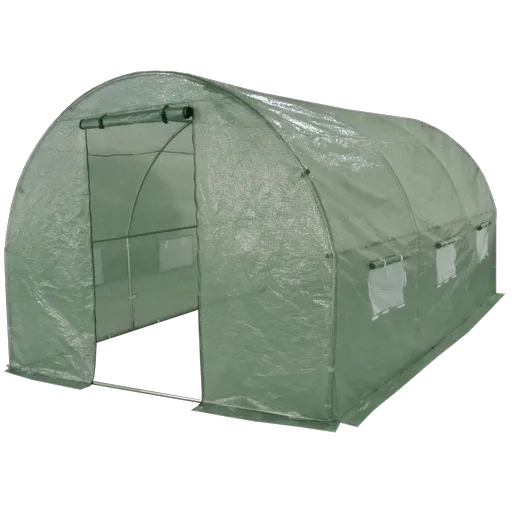 Fóliovník zahradní  400 x 250 x 200 cm, zelená plachta, 400 x 250 x 200 cm