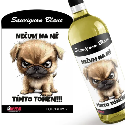 Víno Nečum na mě – pes (Druh Vína: Bílé víno)