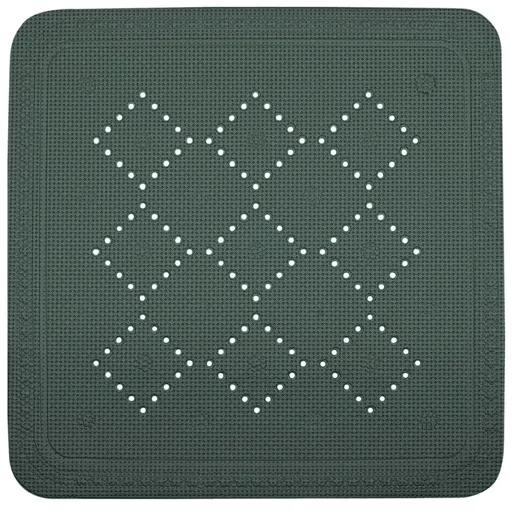 Spirella Protiskluzová podložka do sprchy ALASKA, tmavě zelená, 55 x 55 cm