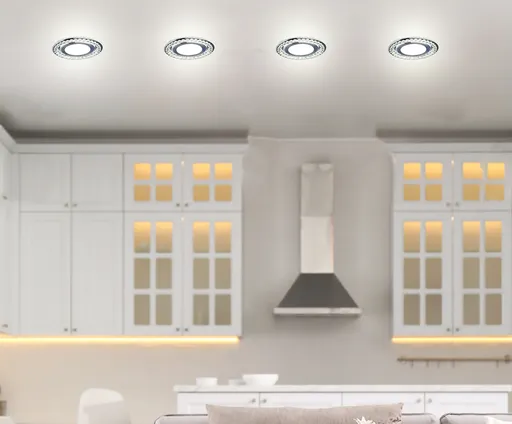 Stříbrné LED stropní svítidlo 6500K SSP-30