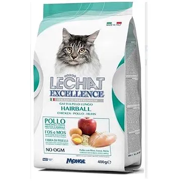 Monge Lechat Excellence Hairball superprémiové krmivo 400g (8009470060127)