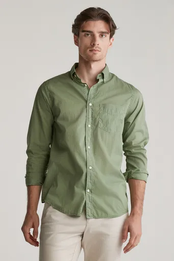 KOŠILE GANT REG SUNFADED VOILE SHIRT KALAMATA GREEN