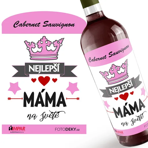Víno Nejlepší máma na světě (Druh Vína: Červené víno)