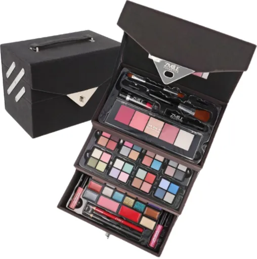 ZMILE COSMETICS Kosmetický kufřík Beauty Case Velvety Dark Grey