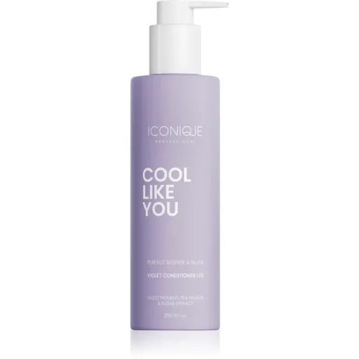 ICONIQUE Professional COOL LIKE YOU Perfect Blonde & Silver Violet kondicionér neutralizující žluté tóny 250 ml
