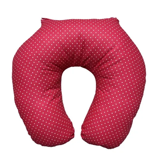 Polášek Cestovní polštářek - Červená / puntíky