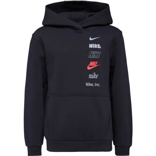 Nike SPORTSWEAR CLUB FLEECE Chlapecká mikina, černá, velikost