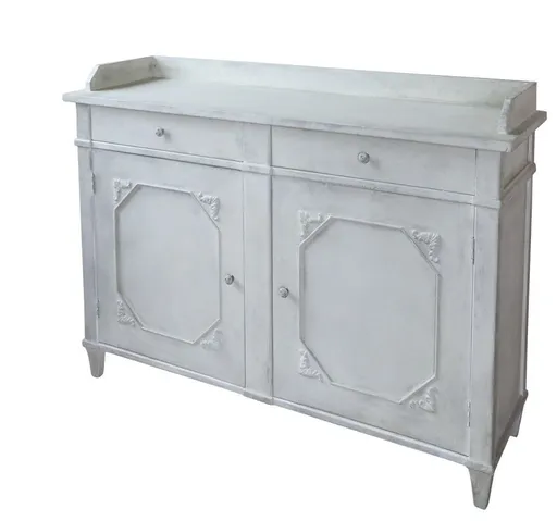 Krémová antik dřevěná komoda French antiek  - 153*51*112cm Chic Antique