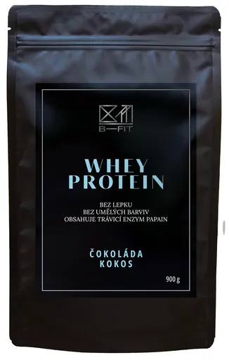 B-Fit Club Whey protein Čokoláda - Kokos 900 g