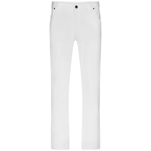 James & Nicholson (Daiber) Pánské strečové kalhoty JN3002 - Bílá | 58