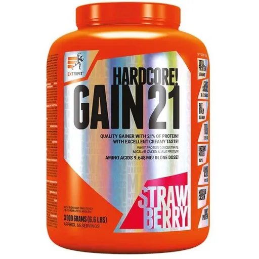 EXTRIFIT HARDCORE GAIN 21 3000 g Sacharidy, , velikost 3 KG