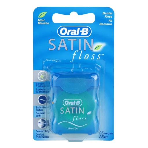 Oral-B Satin Floss dentální nit příchuť Menthol 25 m