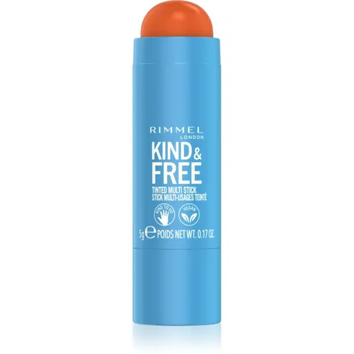 Rimmel Kind & Free multifunkční líčidlo pro oči, rty a tvář odstín 004 Tangerine Dream 5 g
