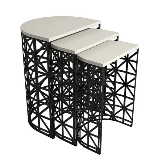 Odkládací stolek Stil Metal Ferforje, 3 ks