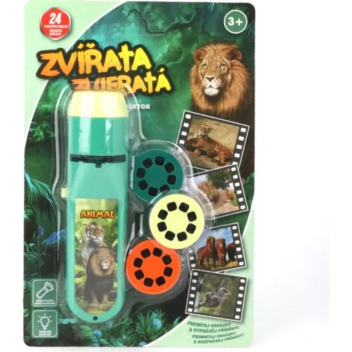 Baterka a projektor zvířata