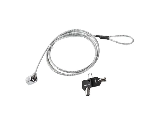 Lankový bezpečnostní zámek na klíč pro notebook Natec Lobster Key