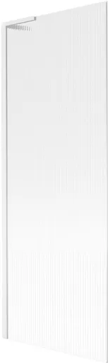 MEXEN/S Next L vanová zástěna FIX 70 x 150, proužky, bílá 895-070-000-03-09-20