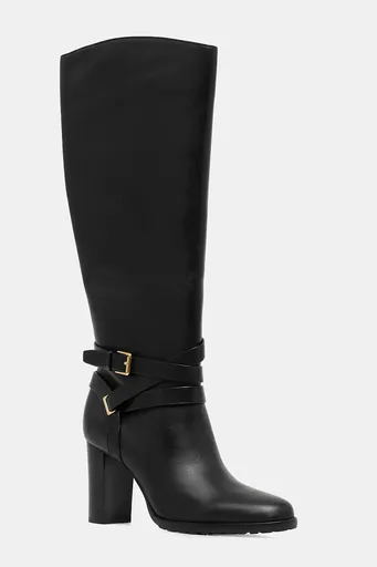 Kožené kozačky Lauren Ralph Lauren Cllns Tl Hl