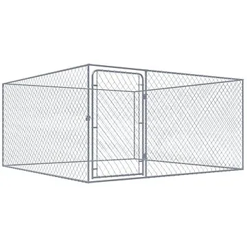 Shumee Psí kotec venkovní pozinkovaná ocel 2 × 2 × 1 m (8719883682976)