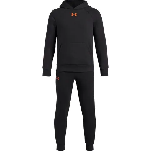 Under Armour RIVAL FLEECE Chlapecká tepláková souprava, černá, velikost XL