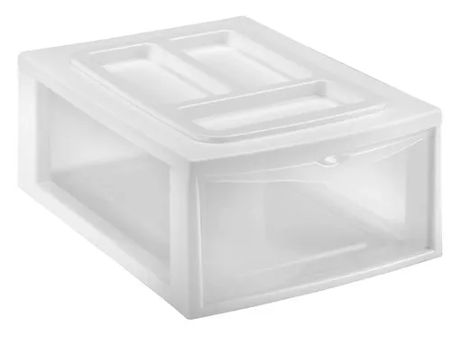 Plastový regál 1 zásuvka HEIDRUN 38x27x14cm MIX barev