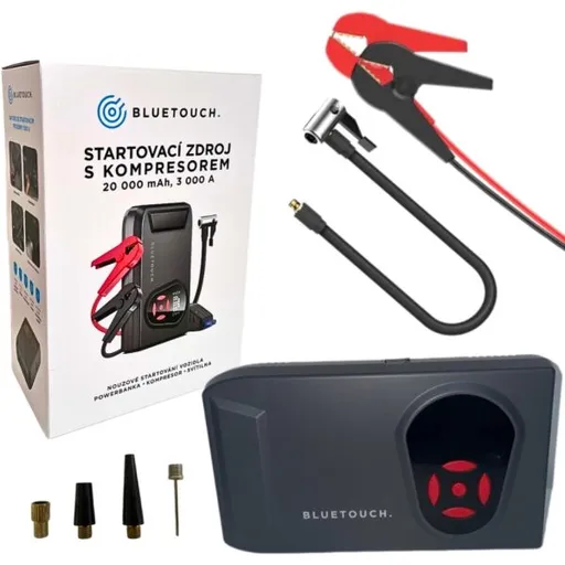 BLUETOUCH STARTING SOURCE Startovací zdroj s kompresorem, černá, velikost