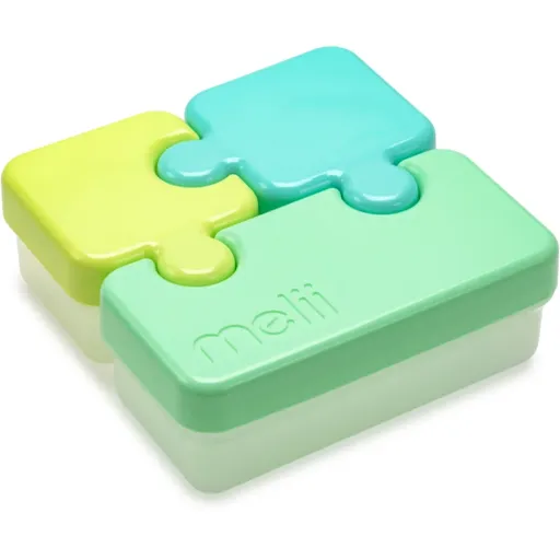 Melii Puzzle Container svačinový box Blue & Mint 850 ml