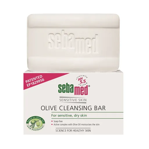 Sebamed Tuhé mýdlo pro citlivou pokožku Syndet Sensitive Skin (Olive Cleansing Bar) 150 g