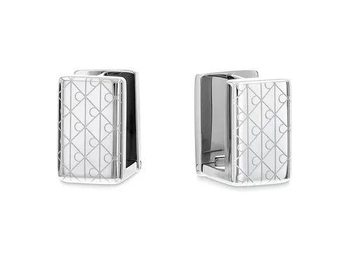 Calvin Klein Moderní obdélníkové náušnice Iconic 35000856