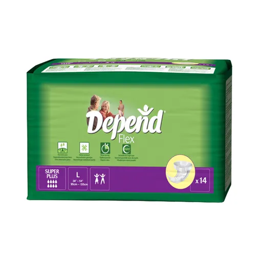 Depend Flex Super Plus vel. L plenkové kalhotky prodyšné 14 ks