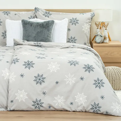 4Home Flanelové povlečení Snow Romance, 220 x 200 cm, 2 ks 70 x 90 cm