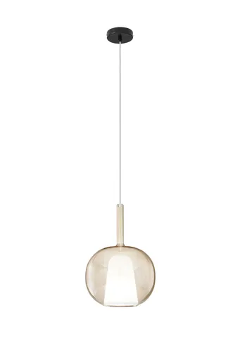 FANEUROPE FAN EUROPE Závěsné svítidlo PIREX (jantarové sklo) 1xE27, 25x240 cm bez rozety