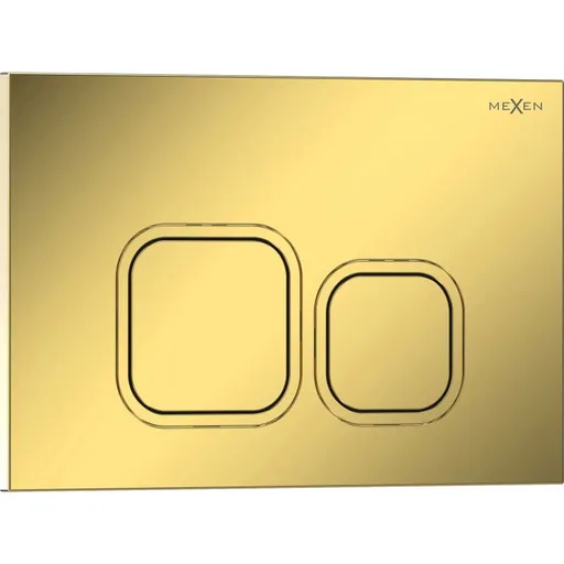 MEXEN Tex 03 splachovací tlačítko, zlatá szampański lesklá 6103-08