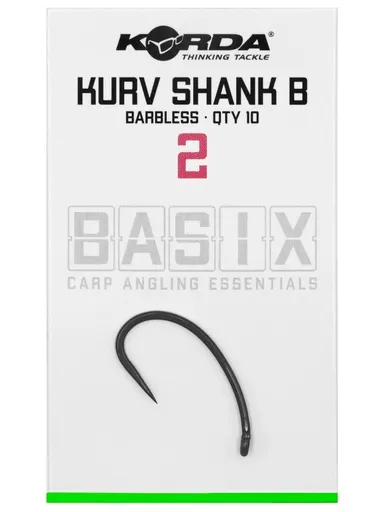 Korda háčky basix kurv shank barbless - 2