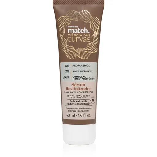 oBoticário Match. Science of Curves revitalizační sérum pro pokožku hlavy 50 ml