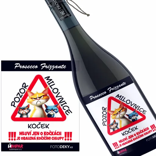 Víno Pozor milovnice koček (Druh Vína: Prosecco)