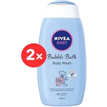 NIVEA Baby Cream Bath 2× 500 ml