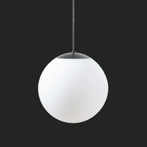 OSMONT ADR72106 ADRIA S3 HP závěsné skleněné svítidlo černá / bílá IP40 3000 K 52W LED nouzové kombinované 3 h